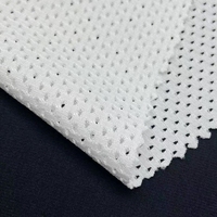 Hochwertiges 4-Wege-Stretch-Polyamid aus Nylon mit weißem, atmungsaktivem Sport netz für Unterwäsche shorts