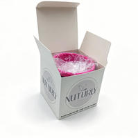 Boîte carrée blanche personnalisée avec couvercle rabattable, carton 350g, cosmétique, soin de la peau, écologique, laminage mat, couleur pleine, crème pour le visage