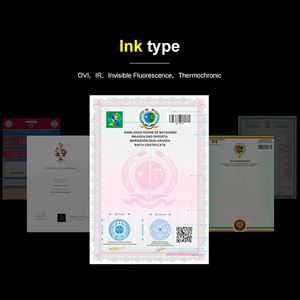 Tùy chỉnh in ấn giấy chứng nhận An Ninh giấy <span class=keywords><strong>Hologram</strong></span> dập nóng vô hình huỳnh quang A4 an ninh giấy - Product Image 5