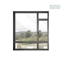 Ventanas Corredizas Arqueadas con Múltiples Paneles - Ventanas Modernas de Aluminio Premium para Dormitorio/Sala de Estar/Baño con Buena Ventilación