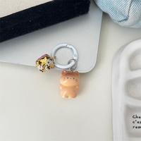 Porte-clés en peluche chat siamois debout mignon, chaton de dessin animé doux avec clochette, breloque de sac, cadeau pour couple, meilleur ami, accessoire étudiant