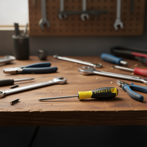 Stanley <b>Screwdriver</b> Pozidriv 100mm Yellow Black Handle - Product Image 3