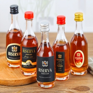 Bouteilles en verre de vin et de gin personnalisées de 350ml 500ml 700ml 750ml avec joint en liège Bonne qualité à prix raisonnable Logo personnalisé Bienvenue - Product Image 3