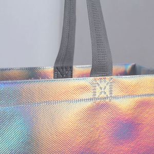 Bolsa de Regalo Ecológica Reciclada, Bolsa de Tela No Tejida de PP Laminado, con Logotipo Impreso Personalizado - Product Image 4