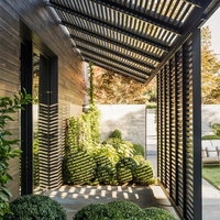 Pergola d'extérieur en Aluminium de haute qualité avec perchoirs réglables, Pergola de jardin pour la maison