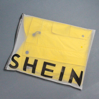 Sacs à Fermeture Éclair Personnalisés en LDPE Givré, Transparents, pour Vêtements, avec Logo pour Emballage