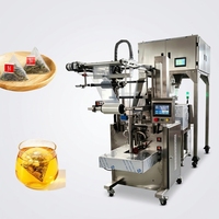 Machine à sachets de thé triangulaires électriques, scellage par ultrasons, équipement d'emballage automatique de qualité alimentaire, adapté au thé noir