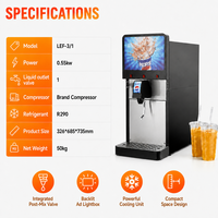 Distributeur de boissons pour restaurant, distributeur de boissons gazeuses pour restauration rapide, machine de comptoir avec enseigne lumineuse