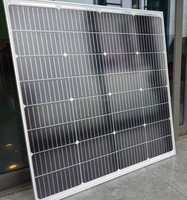 Panneau solaire mono PERC personnalisable 20W 50W 80W 100W tout noir, module PV 12V 18V 24V pour système d'éclairage solaire LED
