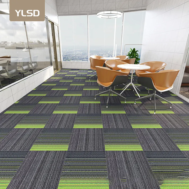 100%PP Carpet Tiles Commercial Office Modular PVC Backing Carpet Tiles 50x50