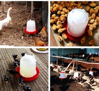 Seau d'alimentation en plastique pour poulets, mangeoires et abreuvoirs manuels pour volailles, mangeoire à oiseaux, mangeoire pour volailles