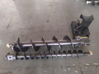 Tarière hydraulique SJ1000 pour chargeuse compacte, tarière de forage de terre pour mini-excavatrices, forets de tarière