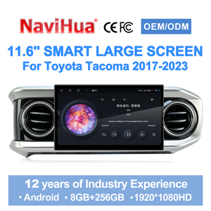 Autoradio Android Navihua 11,6 pouces avec écran tactile, GPS, DSP, lecteur multimédia et CarPlay pour Toyota Tacoma 2016-2023 - Product Image 1
