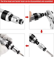 Maxpower 8pcs CRV outil à main manuel tournevis à percussion et jeu d'embouts