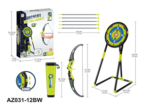 Venta al por mayor de fábrica: Mini ballestas de juguete de plástico para niños, juego de tiro con flechas para deportes al aire libre, set de juguetes de arquería. - Product Image 2