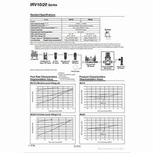 Pièces pneumatiques de régulateur de vide de IRV20A-LC10LGN pneumatique de SMC - Product Image 1