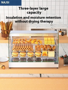 Hot Commercial 3-Tier <span class=keywords><strong>Pizza</strong></span> & Fried Chicken Food Display Warmer 37/66/89/120cm Equipo de calentamiento y sujeción de encimera - Product Image 4