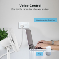 Enchufe de Pared Inteligente LangYeao Zigbee Wi-Fi Matter AU con Interruptor, Panel de Vidrio Templado, Compatible con Alexa y Google Home, Control por Temporizador