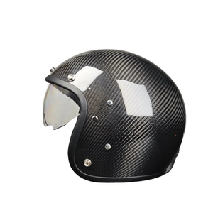 <span class=keywords><strong>Casque</strong></span> de <span class=keywords><strong>moto</strong></span> demi-visage en fibre de carbone sur mesure OEM pour <span class=keywords><strong>Harley</strong></span> - Product Image 5