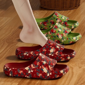 Sandali Floreali Unisex, Ciabatte Morbide Plus Size, Suola Spessa Antiscivolo, Scarpe da Spiaggia Casual Estive per Esterni - Product Image 1