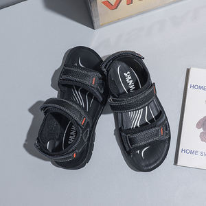 Sandales en cuir véritable pour garçons, taille 31-39, plage, extérieur, mode, sandales en cuir pour enfants - Product Image 4