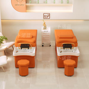 Lettino per Massaggio Thai Head Spa con Circolazione d'Acqua, Telaio in Legno Massiccio, Funzionalità All-in-One per Saloni di Bellezza e Barbieri - Product Image 4