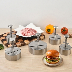 <span class=keywords><strong>Presse</strong></span> à hamburgers en acier inoxydable 304 durable pour la préparation de steaks et de galettes de viande, idéale pour la cuisine - Product Image 1