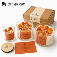 d'huile parfumée en forme de citrouille d'automne de luxe de haute qualité pot en verre bougie parfumée de Noël et d'Halloween