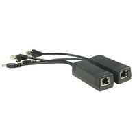 Interior 10/100Mbps IEEE802.3AF/AT DC2.1 * 5,5 MM Ethernet PoE Splitter 48V a 12V PoE Cable Módulos de comunicación