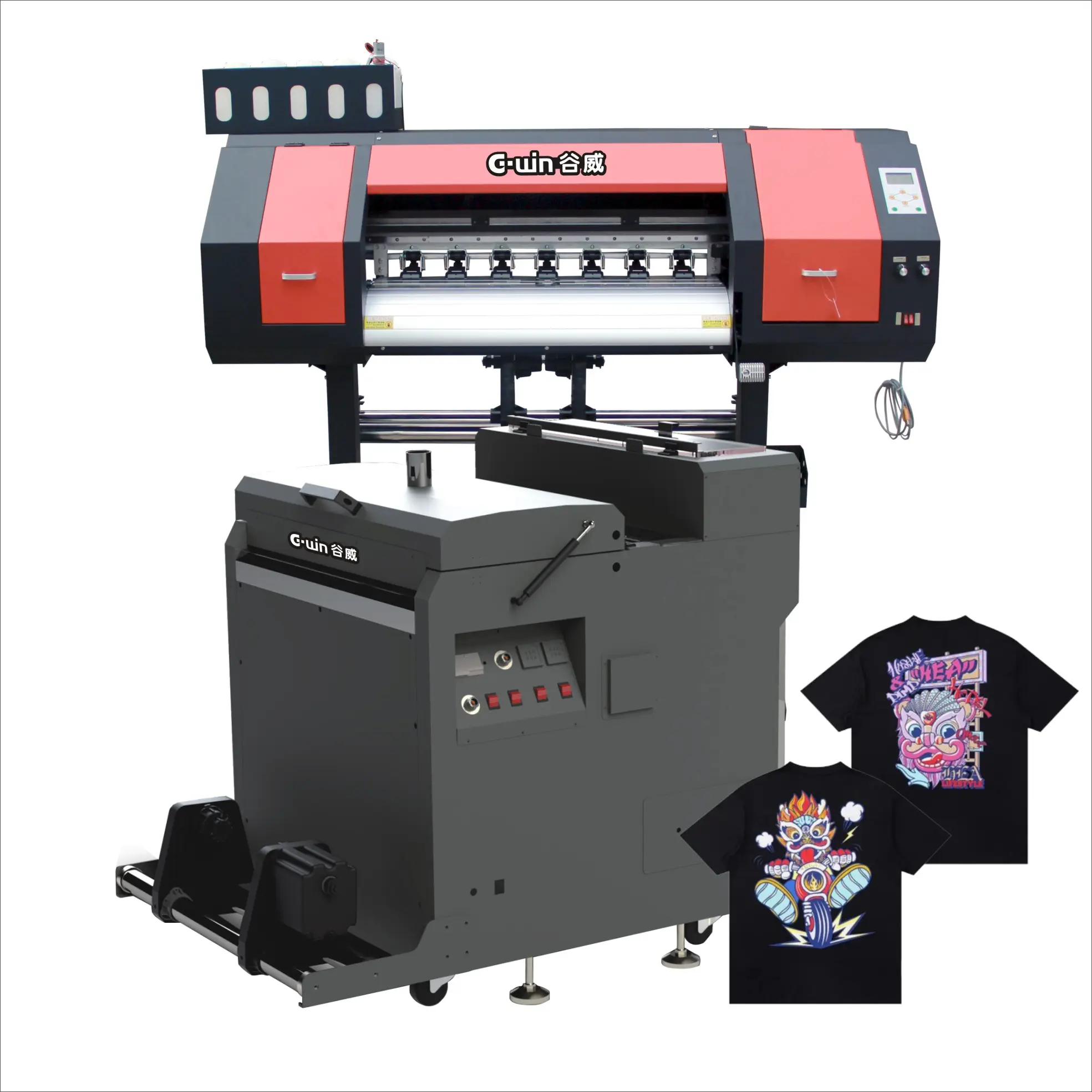 24 inch sublimation printer mini jet 60CM DTF printer with shake powder machine for transfer printing machine