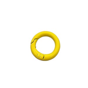Spring Buckle Round Open <b>Ring</b> Zinc Alloy Painted Colored <b>Clip</b> <b>Ring</b> For Jewelry Keychain Gift Unisex Fashion <b>Rings</b> - Product Image 4