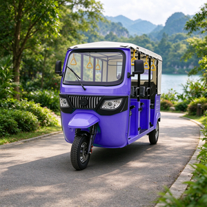 Rickshaw Elettrico EEC COC CE 4 Posti 72V180AH Autonomia 160-170km Vendita Calda per il Sud-Est Asiatico Motore 4000W - Product Image 1