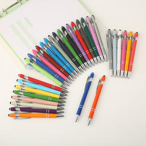 Promotionele Nieuwe Multifunctionele Balstylus Zachte Touchscreen Pen 2 In 1 Met Aangepaste Logo Metalen Balpennen - Product Image 1