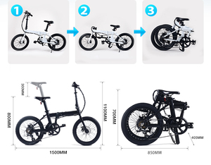 Vélo pliant pour adultes à 7 vitesses, 20 pouces, en aluminium, double disque, léger, pas cher et élégant, cadre en aluminium HM20 léger - Product Image 4