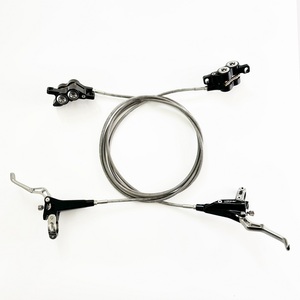 Ensemble de freins à disque hydrauliques SIMAERS G500-4M pour vélos de montagne/BMX/route/cruisers - Rotores en aluminium de 160-220 mm avec plaquettes semi-métalliques - Product Image 2
