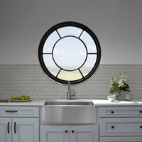 Fenêtres en aluminium et verre de style moderne Tegood, moustiquaire en acier inoxydable, ouverture horizontale à battants, persiennes en alliage d'aluminium coupe-vent