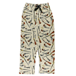 Pyjama décontracté pour homme et garçon, imprimé animal de dessin animé, pantalon de pyjama, bas de pyjama, spandex/polyester - Product Image 2