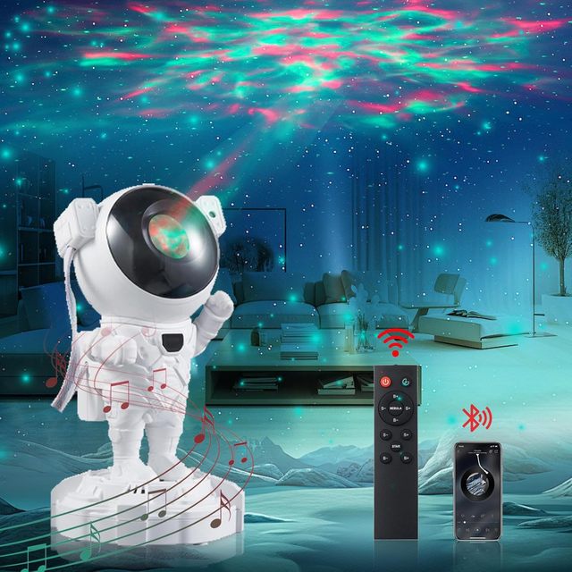 Hot Sale Laser Galaxy Astronaut Star Projector Starry Sky Night Light Nebula With Speaker & Remote Control Projector