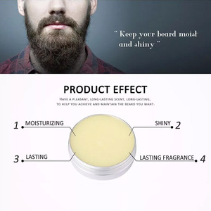100% pura crema biologica vegana Private Label morbida cera per il viso per gli uomini condizioni e protegge la <span class=keywords><strong>barba</strong></span> idrata ammorbidisce - Product Image 4