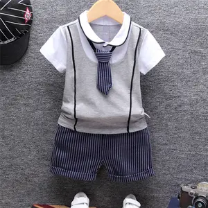 Latest Baby Boy Clothes Sets Cotton T shirt and Shorts Two Piece Suit Boys Clothing Sets Summer Casual Kids Wear