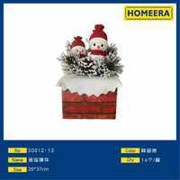 Homeera Christmas Decoration Figurine Set 20x37cm Indoor Use Living Room Holiday Display Snowman Dolls - Product Image 1