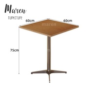 Meubles de café commerciaux, ensemble table et chaises en bois moderne pour restaurant, café, bar, pâtisserie