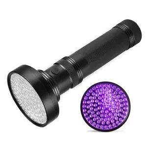 3W 395nm UV nero lampeggiante torcia Pet urina scorpione rilevatori 100 LED torcia UV