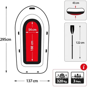 Ensemble de bateaux gonflables INTEX 68370 <span class=keywords><strong>Challenger</strong></span> 3 avec rames pour 3 personnes 116 "X 54" X 17" - Product Image 3