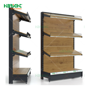 Nhiệm vụ nặng nề kệ trưng bày cửa hàng tạp hóa kim loại siêu thị Kệ Gondola kệ cho bánh - Product Image 1