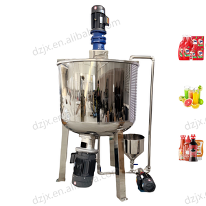 DZJX 100l 200l 300l 600l 700 galones jarabe bebida miel sabor a leche calentamiento tanque de mezcla con agitador de tapa plana - Product Image 6