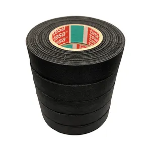 Wire harness wrapping tape TESA 51025 51026 0.16mm thickness 125 degree high heat car PET cloth automotive harness tape