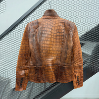 Veste bomber en cuir sur mesure pour homme, imperméable, coupe-vent, style vintage, cuir embossé