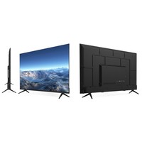 TV LED inteligente Android 4K sin marco en producto OEM negro con pantalla de panel UHD 75 65 55 43 40 32 pulgadas opciones
