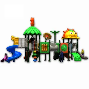 정원 교육 학교 가족 뒤뜰 어린이 야외 놀이 센터 플라스틱 슬라이드 놀이터 야외 장비 판매